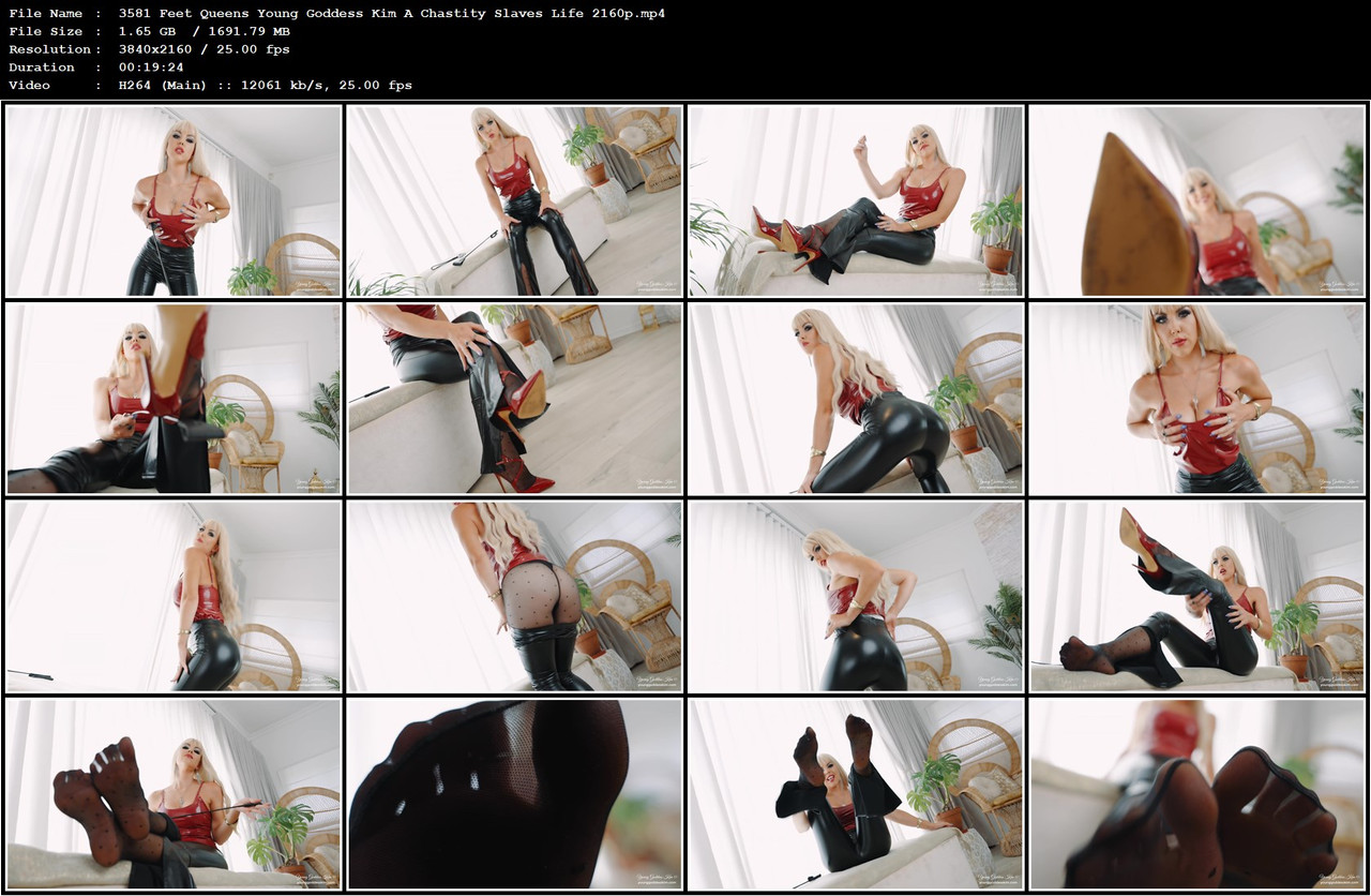 3581 Feet Queens Young Goddess Kim A Chastity Slaves Life 2160p mp4
