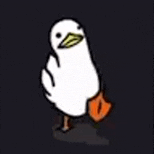 Waddling duck