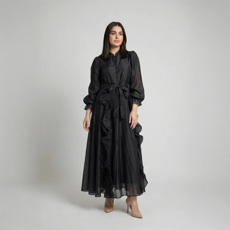 فستان كيما أسود