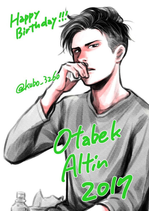 otabek-altin-yuri-on-ice-drawn-by-kubo-mitsurou-a5f7913a7b36f7316d2f8a3629e827ce-1
