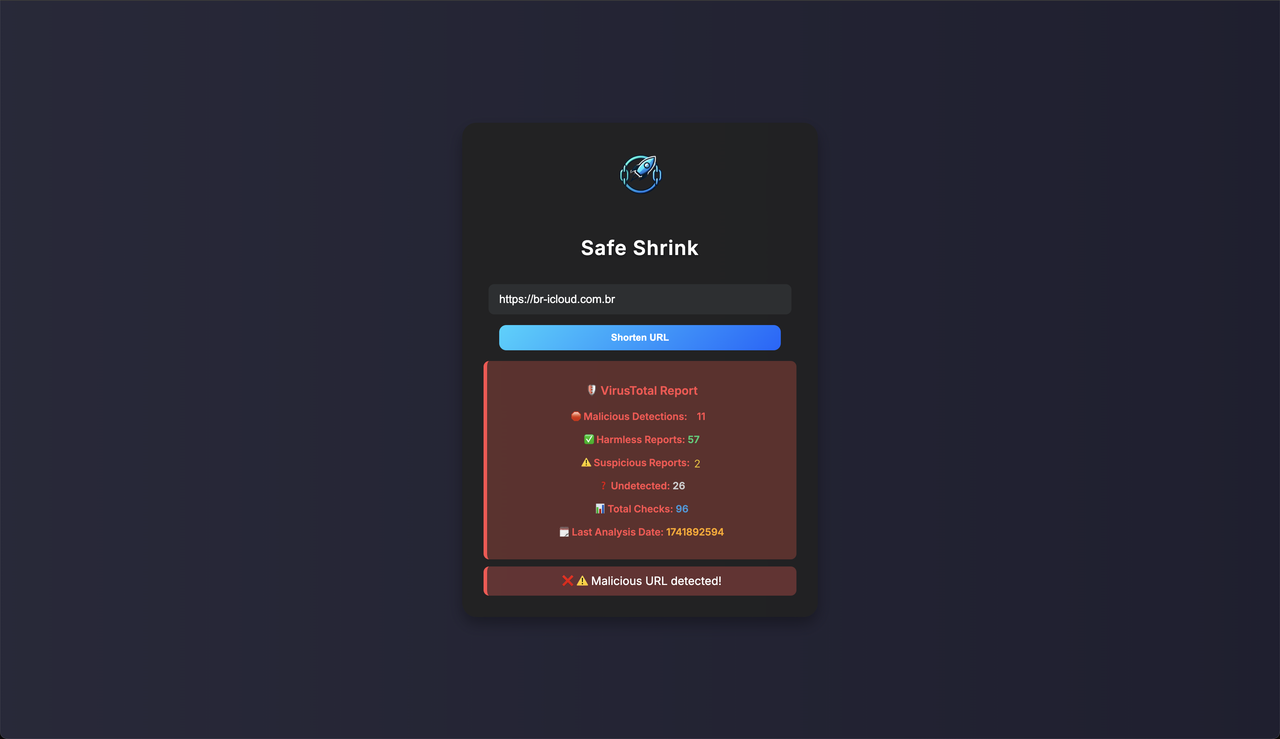 URL Shortener Screenshot