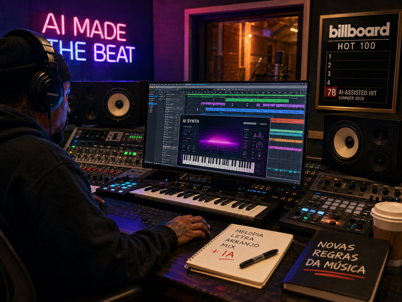 IA sai dos bastidores da música: Tyga assume uso em álbum e Timbaland aposta em artista virtual