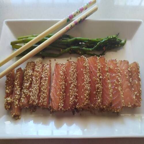 Teppanyaki De  Salmón Tataki