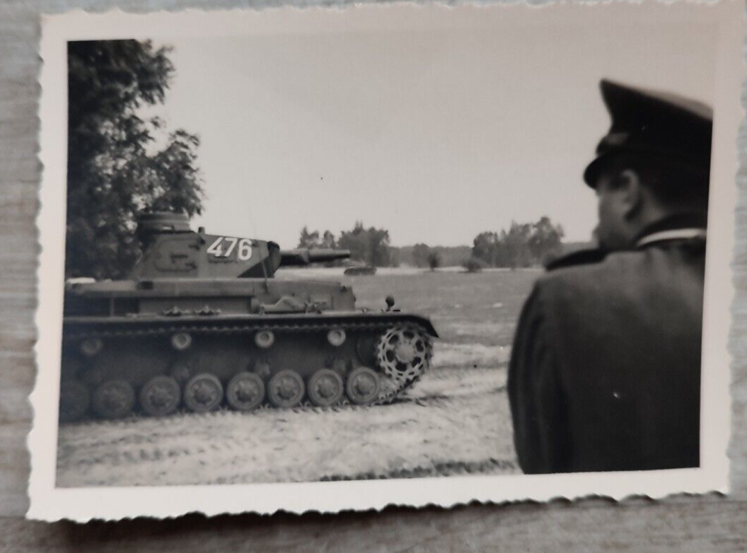 Dresden Panzer Mit Kennung Tank PzKpfw IV Angriff 2.WK (9,5x6,5) Orig. Foto#