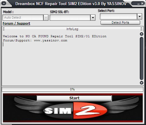 dreambox no ca found repair tool ncf sim2 v2.5