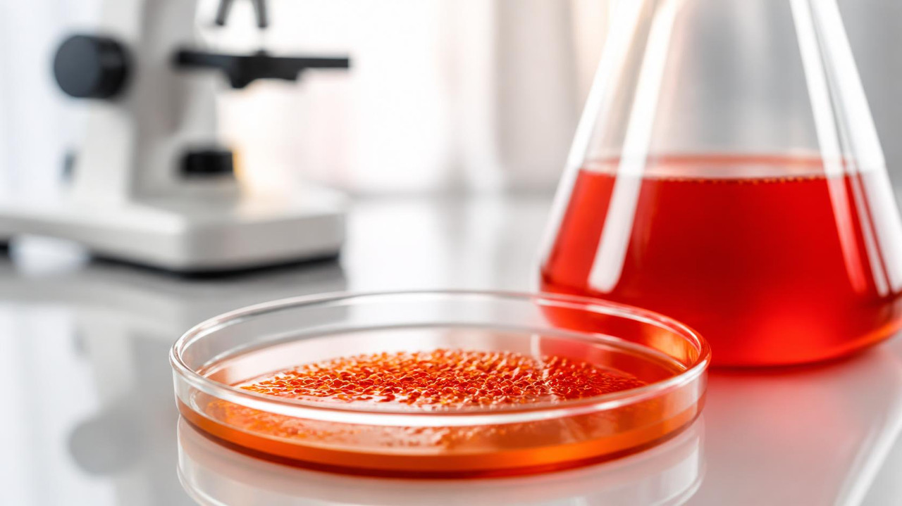 astaxanthin rich red microalgae culture