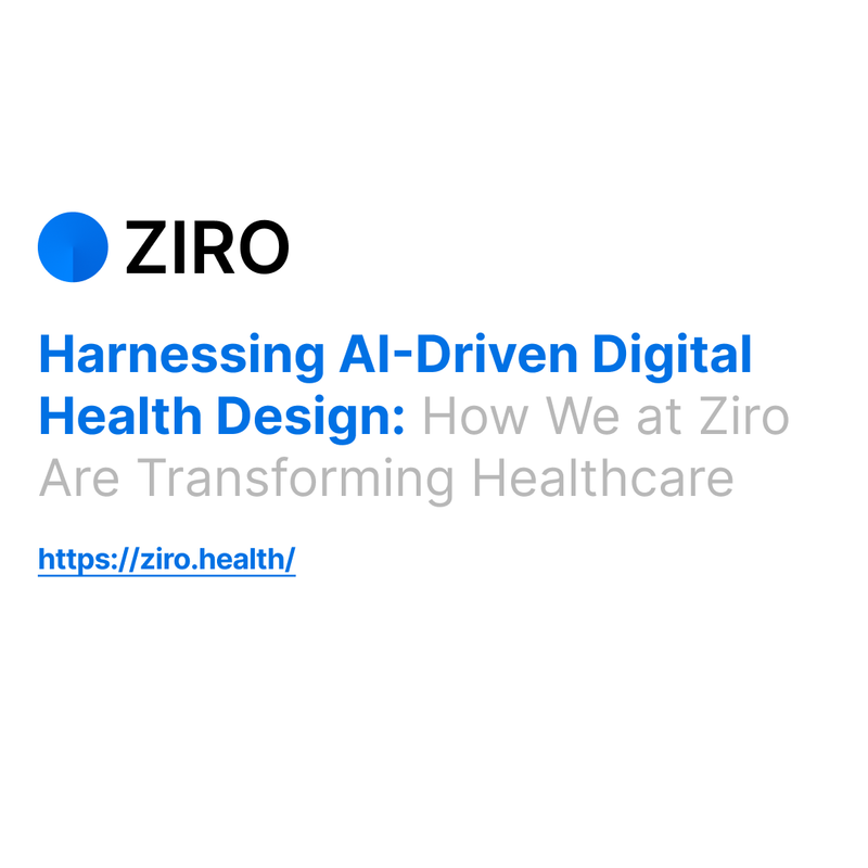 AI-Driven Digital Health Design