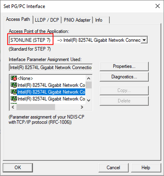 connection WinCC RT Advanced over Industrial Ethernet (PROFI connection WinCC RT Advanced over Industrial Ethernet (PROFI