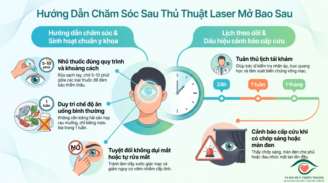 2.3. Thủ thuật Laser mở bao sau