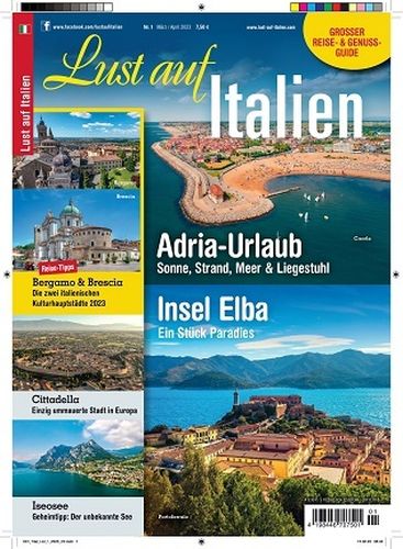 Cover: Lust auf Italien Magazin No 01 M&auml;rz-April 2023