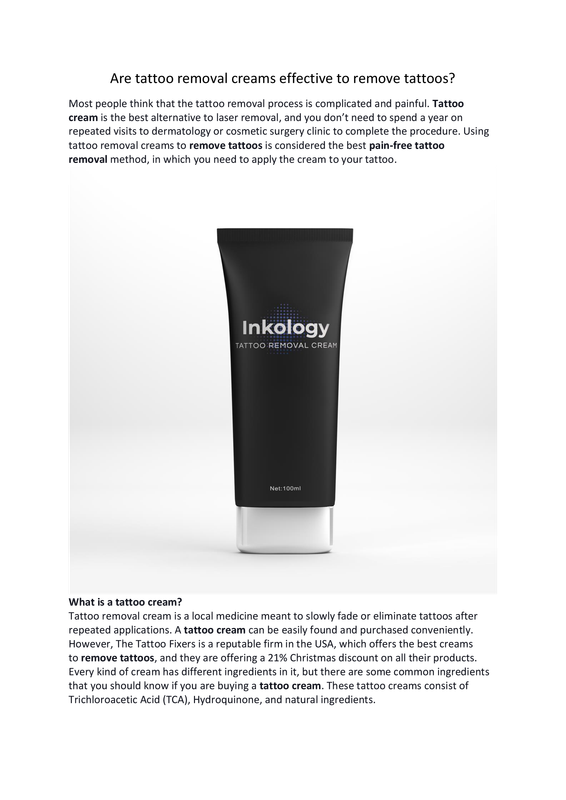 Pain-free tattoo removal-converted