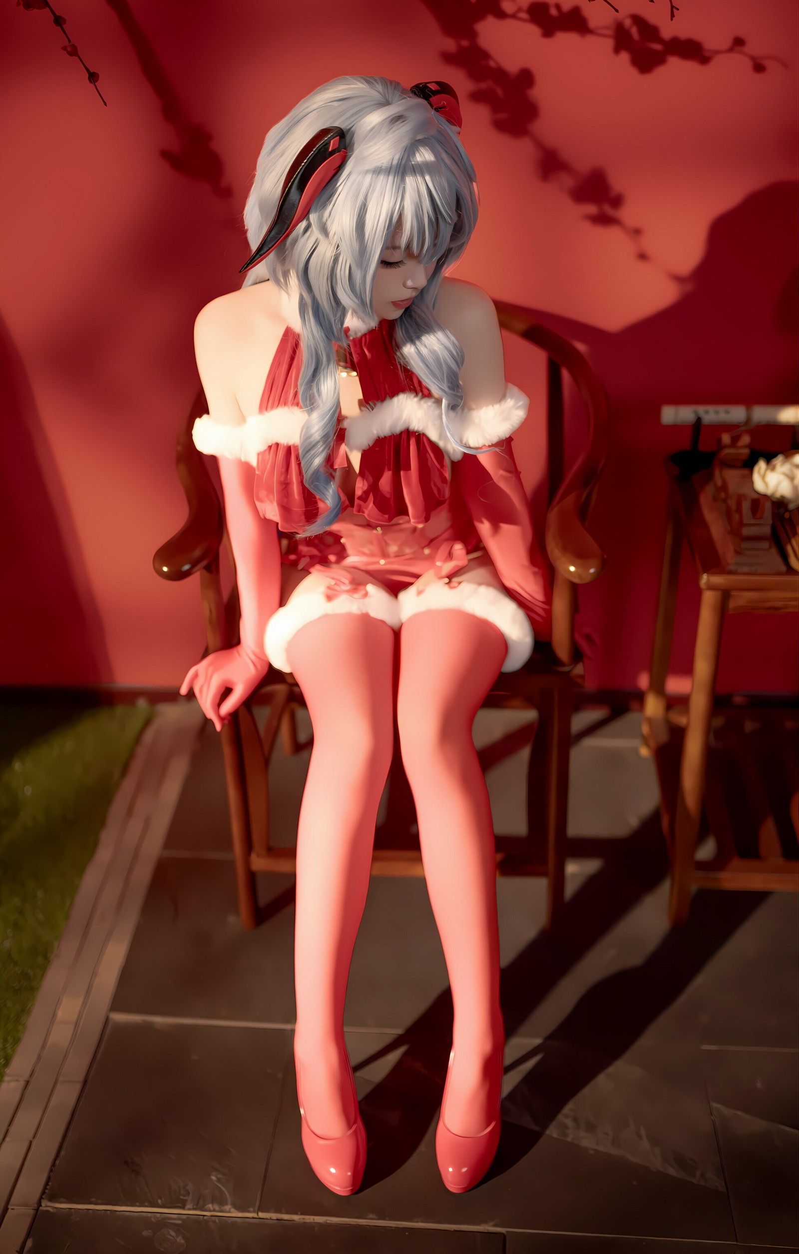 Bangni邦尼 – 甘雨新春 Cosplay 高清写真集（91P-8V-752.2MB）原神主题插图6