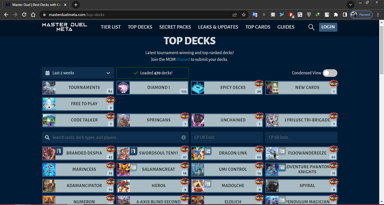 Best Price to Buy Open Request Build Deck Meta Or Non Meta YuGiOh