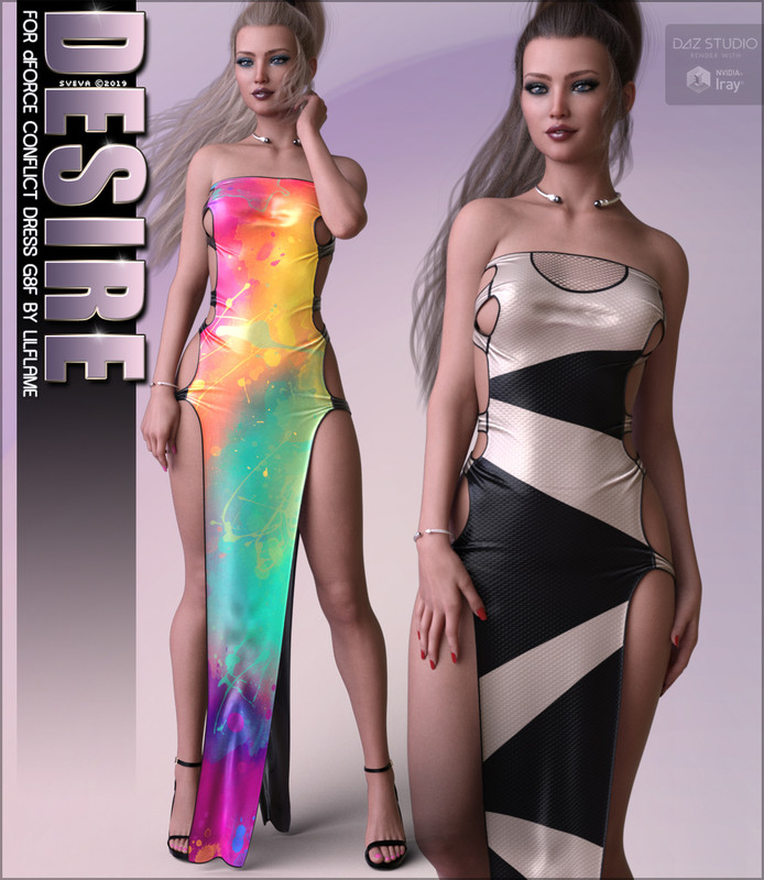 Desire for dForce Conflict Dress G8F Desire for dForce Conflict Dress G8F