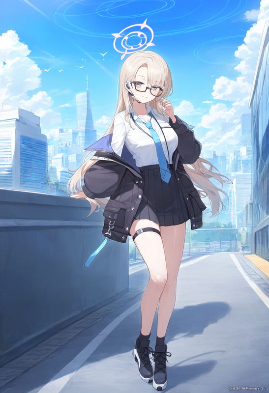 1girl, kotama (blue archive), blue archive, official art,aged up, depth of field s-1672316615