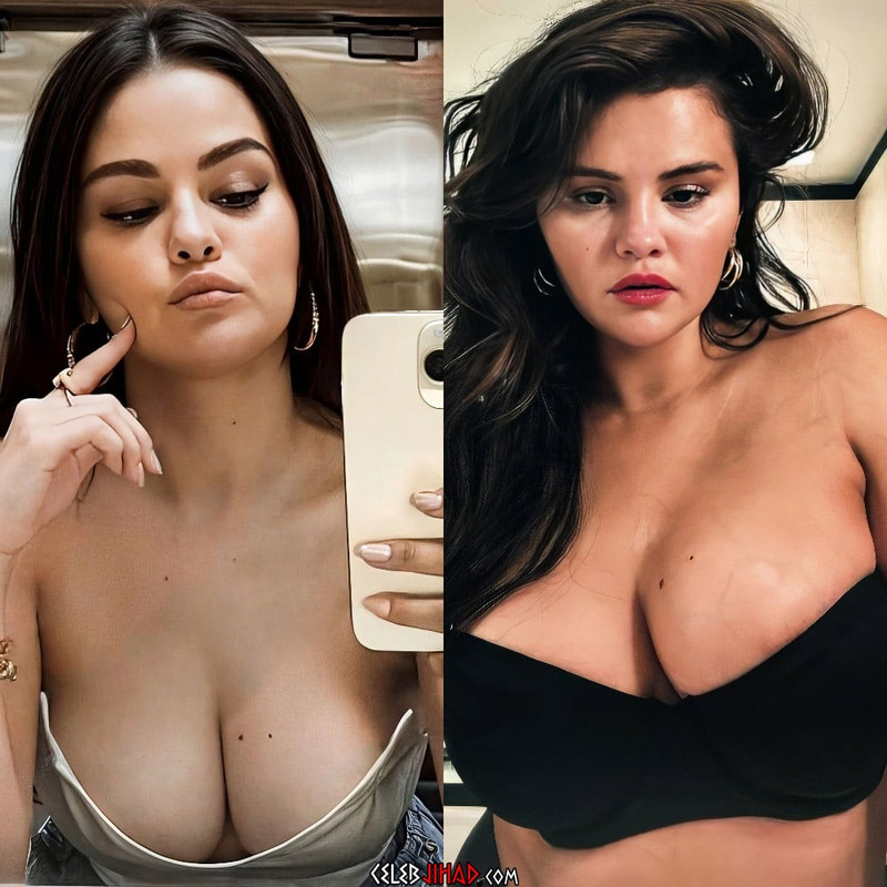 selena-gomez-big-cleavage-selfie
