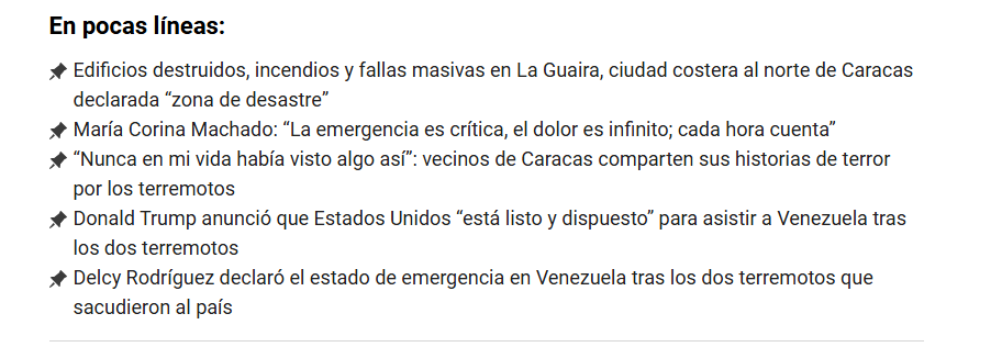 El gobierno de Venezuela elevó la cifra de víctimas de los terrem - ¿Es seguro Venezuela? - Seguridad en el país - Foro América del Sur