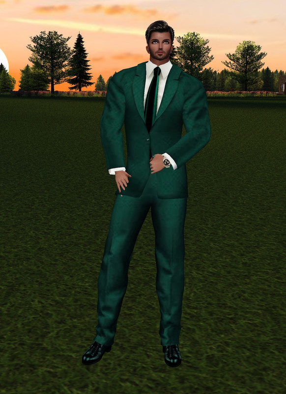 green-suit
