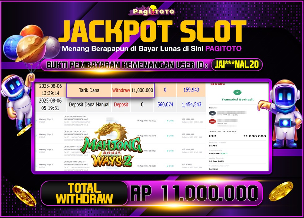HAPPY JACKPOT MEMBER PAGITOTO SLOT MAHJONG WAYS 2 Rp 8.000.000-, - LUNAS