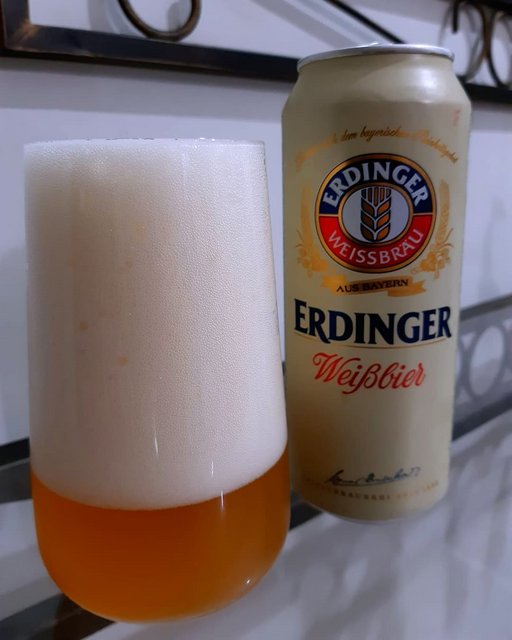 Cerveja Erdinger, Weissbier, Lata, 500ml 1un