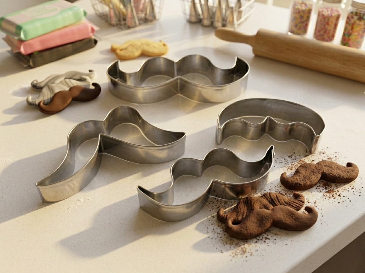 Cortador de galletas Bigotes Mostachos para galletas y pasta moldeable