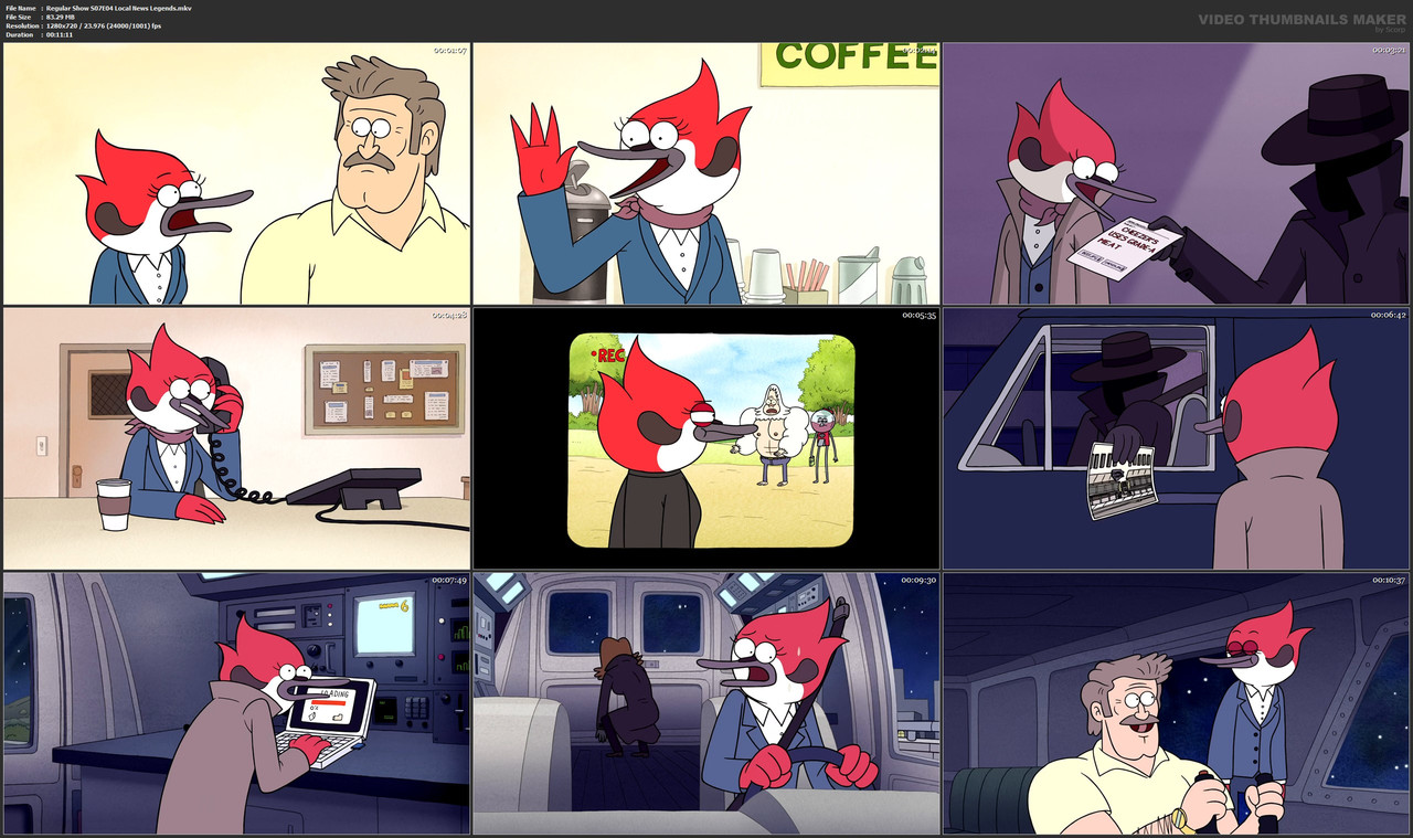 Regular Show S07E04 Local News Legends.mkv