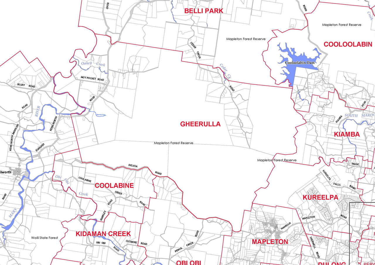 Gheerulla map 2008