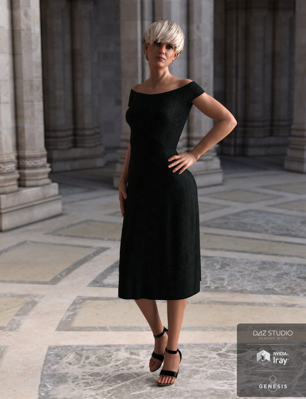 dForce Summer Dress Venice for Genesis 8 Female(s)