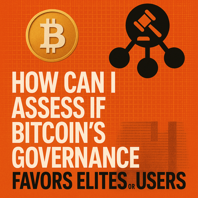 How can I assess if Bitcoin's governance favors elites or users