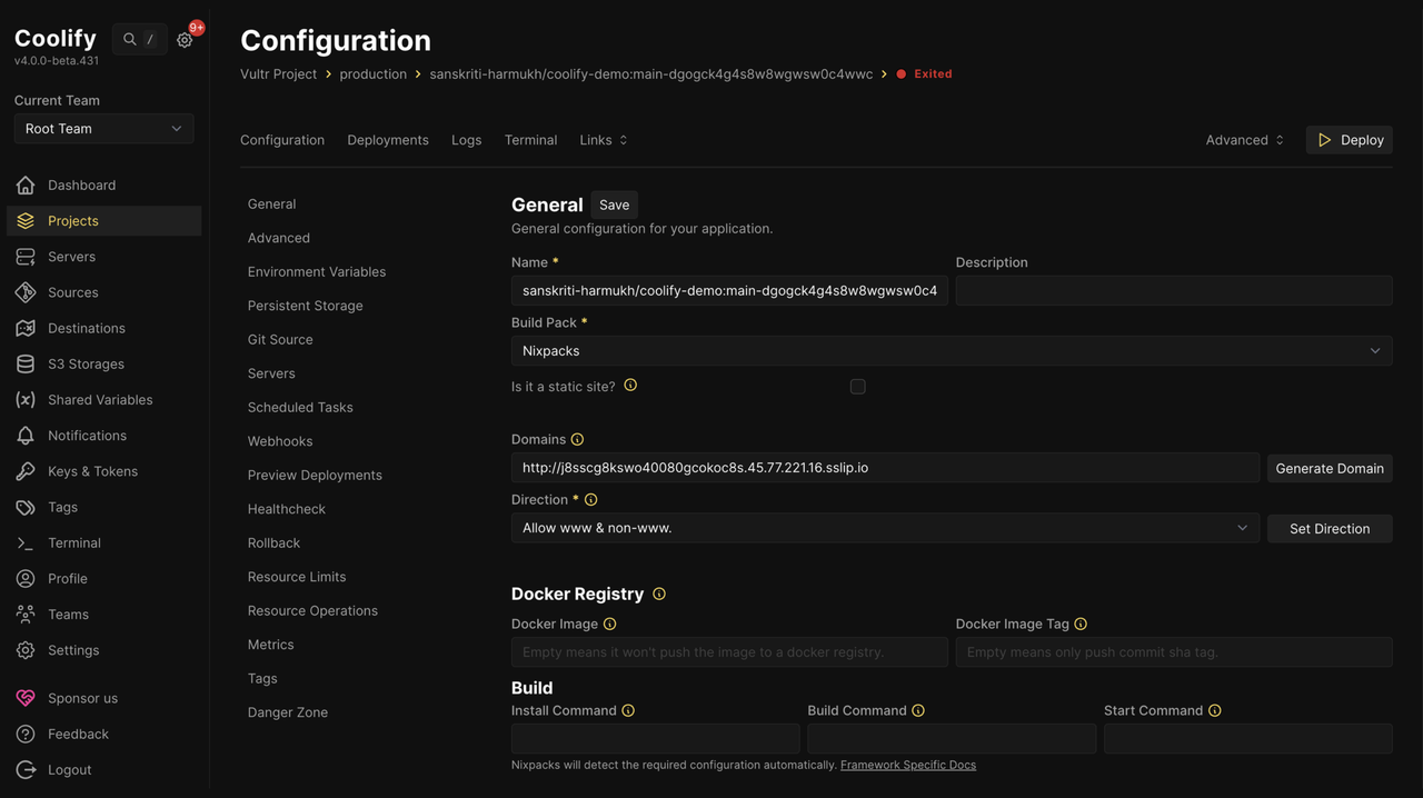 Continue to Configuration