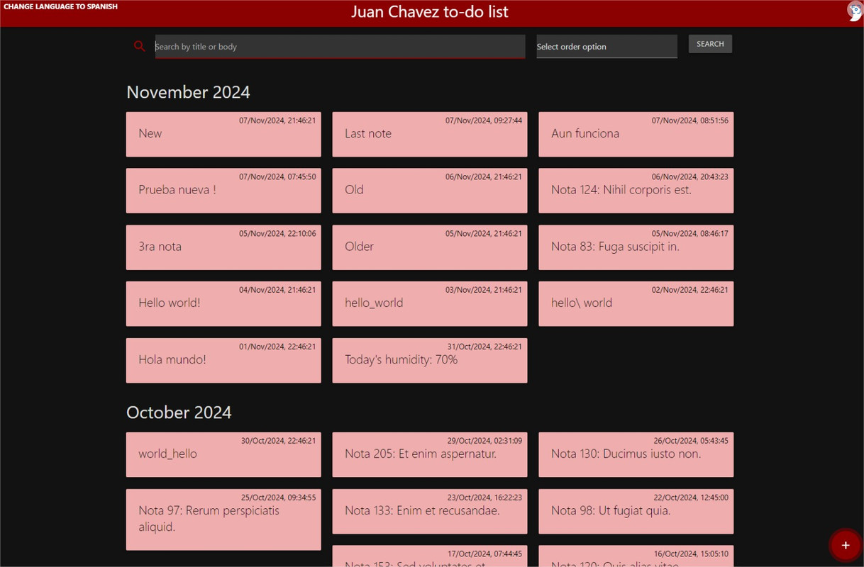 Imagen del proyecto To do List Application