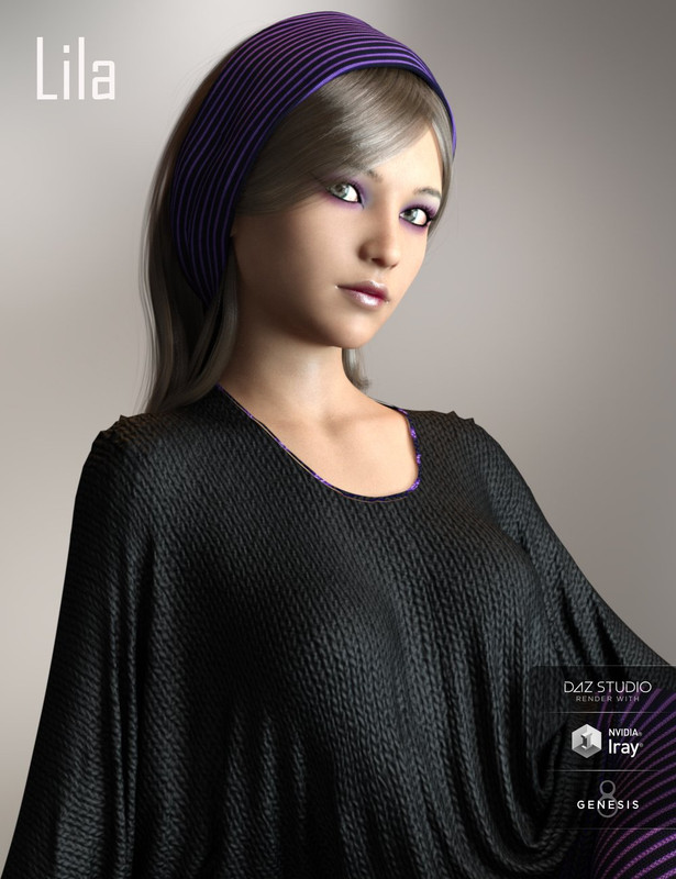 Lila for Genesis 3 and Genesis 8 Female Lila for Genesis 3 and Genesis 8 Female