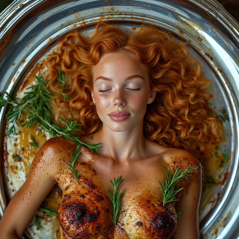 Garden wedding wom served Redhair 1 10