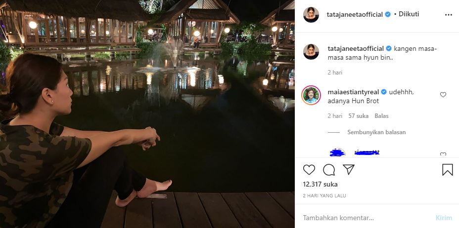 Postingan Tata Janeeta (Instagram Tata Janeeta)