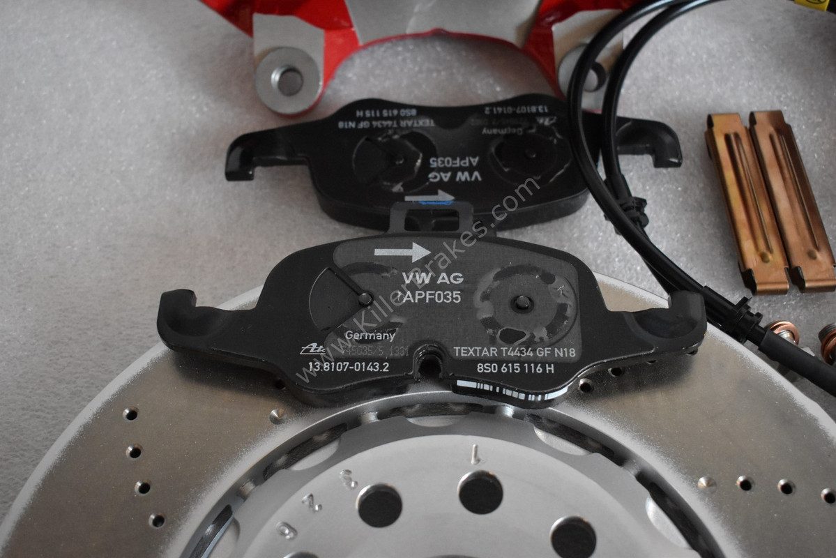 Audi TTS 8S 4Pot Brake kit Upgrade ClubSport brake discs NEW Red