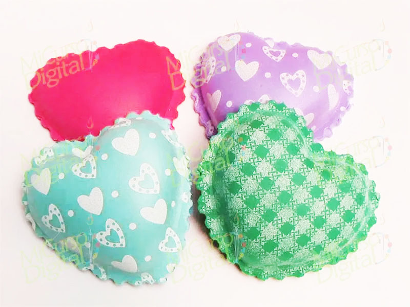 Molde Corazón Para Termoformado Fomi Goma Eva