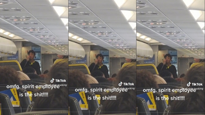 Viral di TikTok seorang pramugari ejek maskapai sendiri melalui pengeras suara saat memberikan pengumuman kepada penumpang sebelum melakukan penerbangan.
