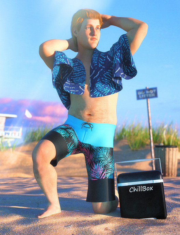 dForce Swim Gear for Genesis 8.1 Males