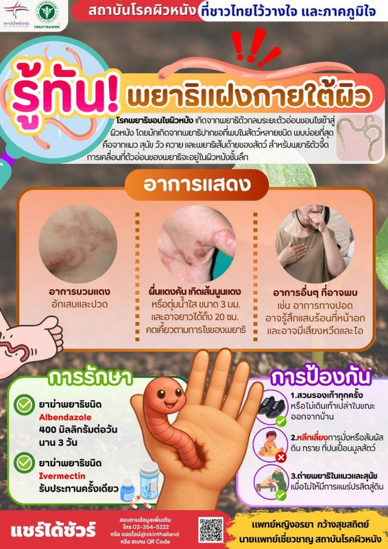 พยาธิชอนไชผิวหนัง