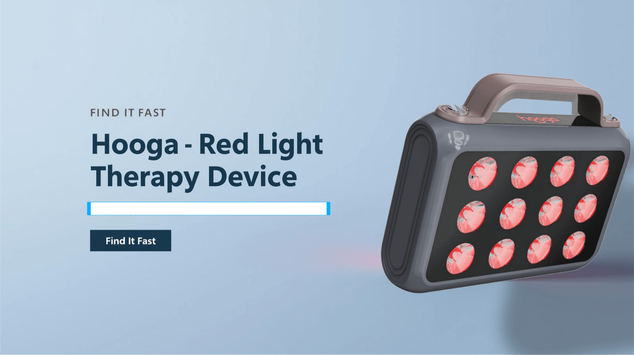 Hooga Red Light Therapy Device main image