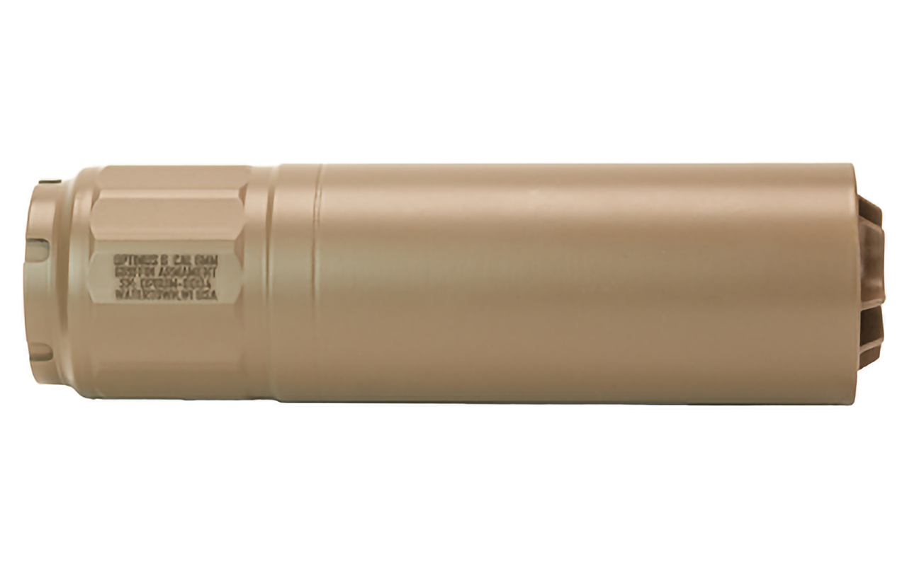 Griffin Armament Suppressor 6mm Stainless Steel Rilfe Silencer FDE-img-0