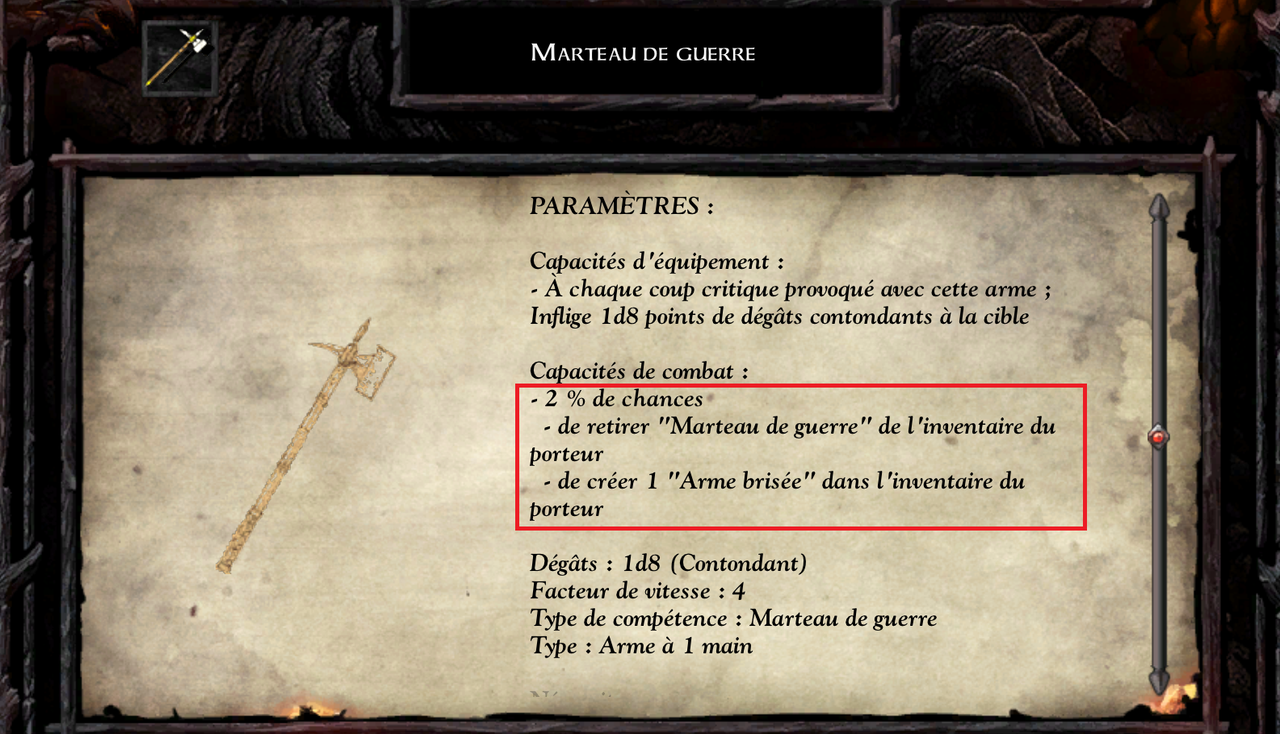 arme brisable 2