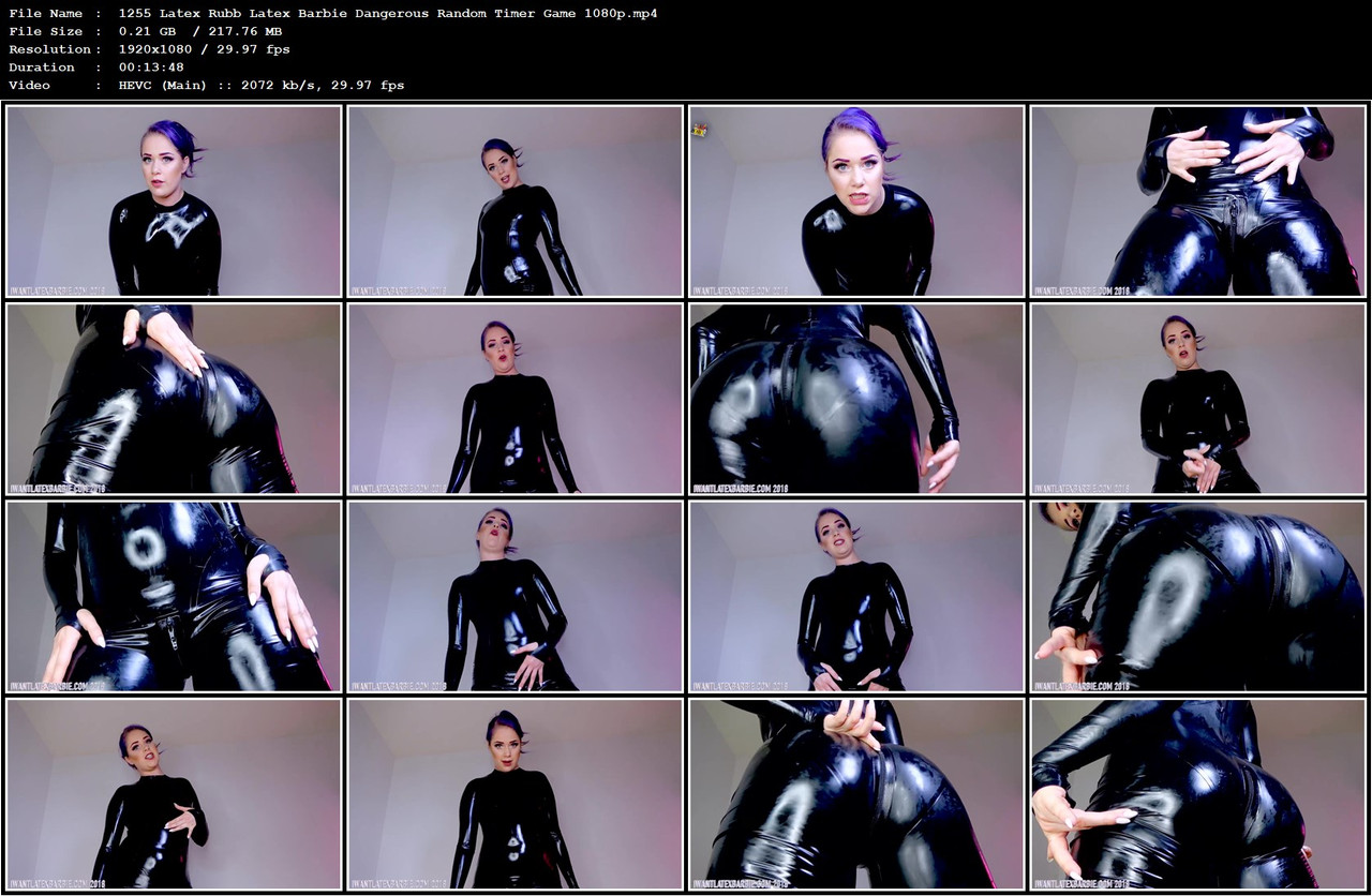 1255 Latex Rubb Latex Barbie Dangerous Random Timer Game 1080p mp4