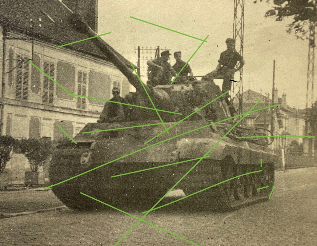 Originale WK2 King-Tiger tank  Königstiger Panzer foto im Frankreich (2)