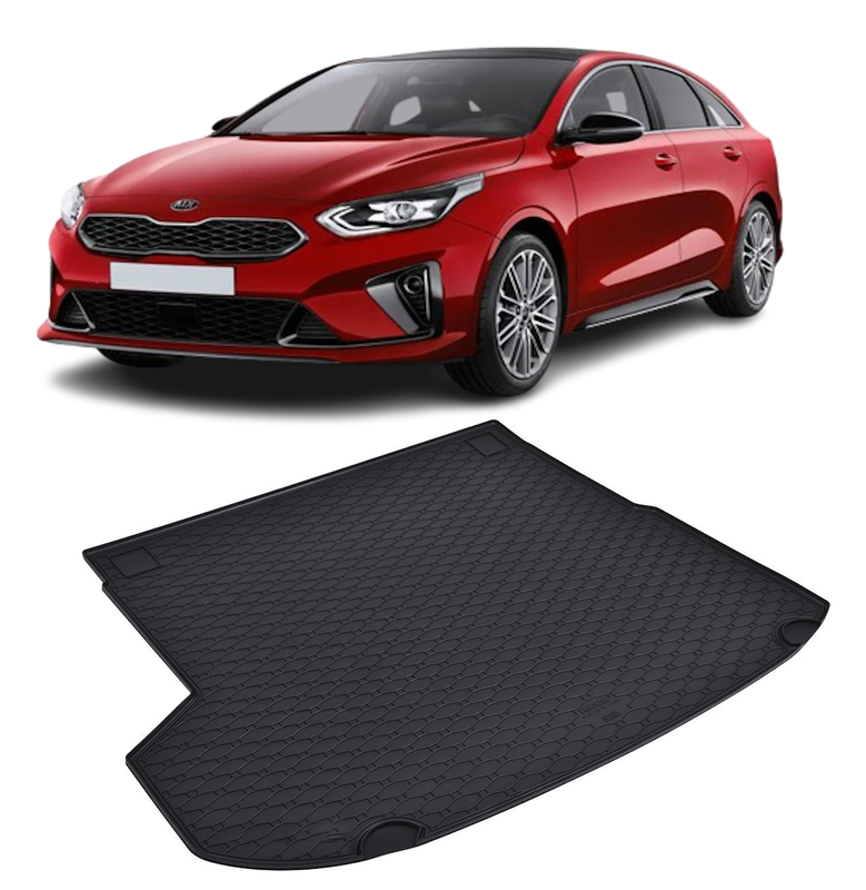 Tavita auto KIA ProCeed 2019-prezent, protectie portbagaj, Cri-Flo, din cauciuc 100%, compatibil cu autoturismul KIA ProCeed