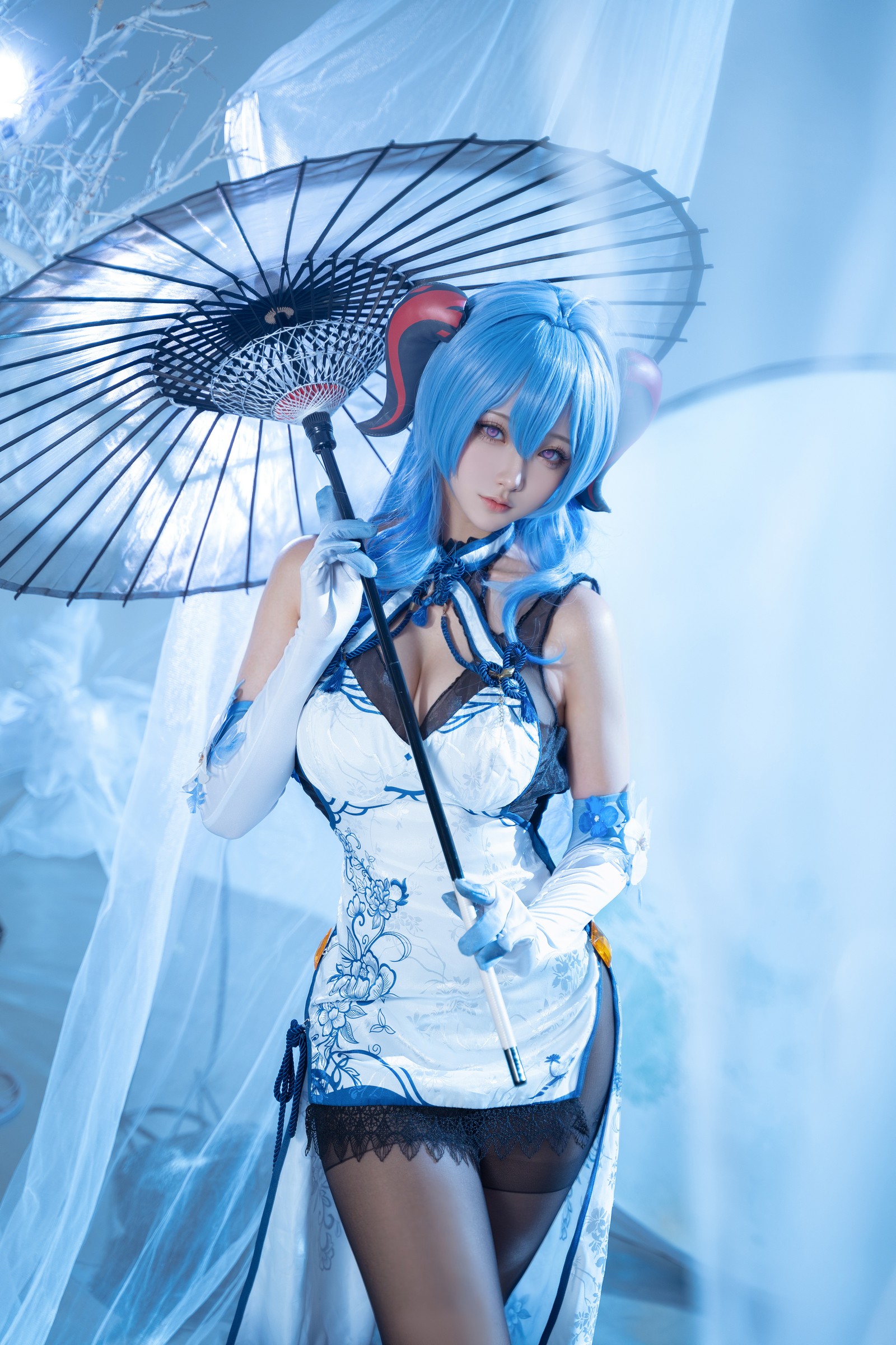 Seya-狮砸 – 原神 甘雨青花瓷 Cosplay 高清写真（12P-139MB）插图7