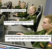 russian troll farm multiple blank anti vaxx