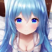 00381-711438955-DATE_ A_LIVE, 7yo little girl, exquisite anime  palace_bedroom, Full_body, blue_hair
