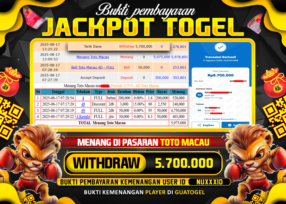 BUKTI JACKPOT LUNAS GUATOGEL