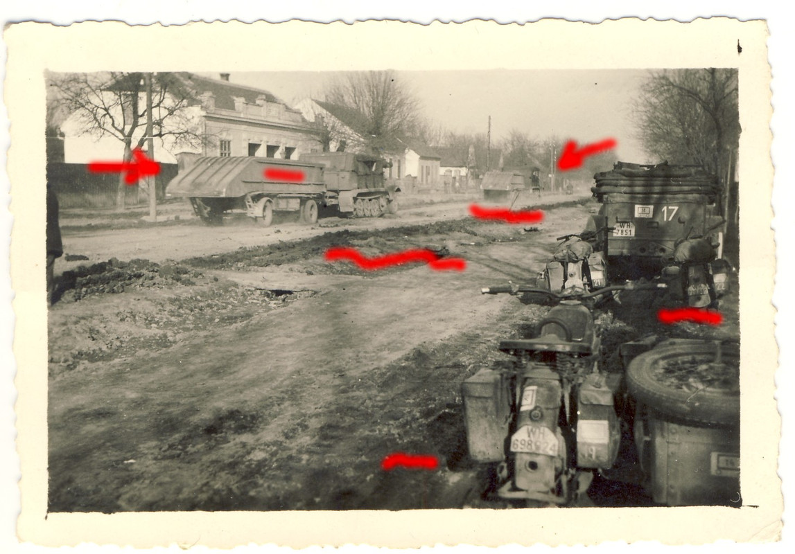 KFZ Halbkette Auto Krad Technik mit Anhänger